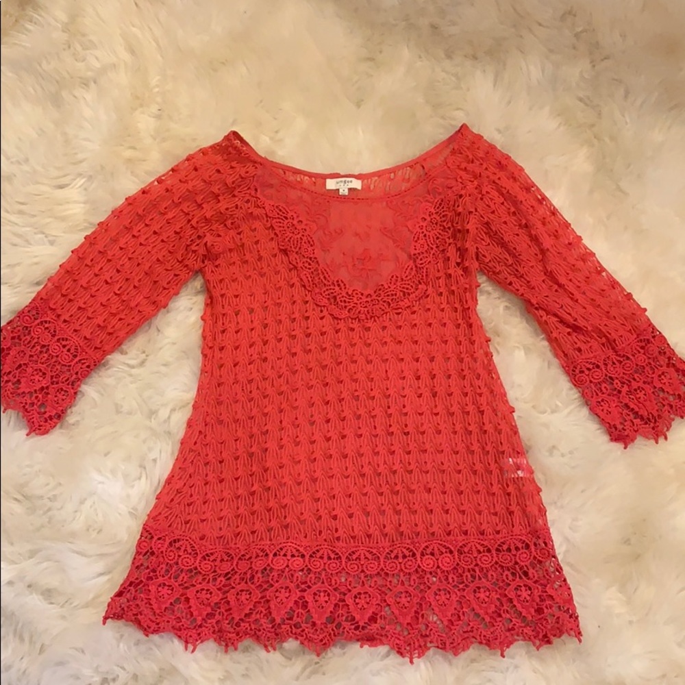 Gorgeous lace & embroidered Umgee Tunic!